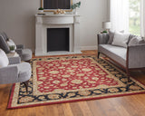 Feizy Rugs Wagner Wool Hand Tufted Classic Rug Red/Black/Gold 8' x 10'