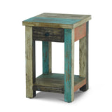 Christopher Knight Home® - Noble House - Meader Boho Handmade Distressed Mango Wood Large Side Table