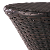 Christopher Knight Home® - Noble House - Crete Multibrown Wicker Outdoor Accent Table