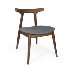 English Elm Dining Chair Set of 2 Curved Back Faux Leather Upholstered Seats for Modern Farmhouse Decor 72662.00CHAR