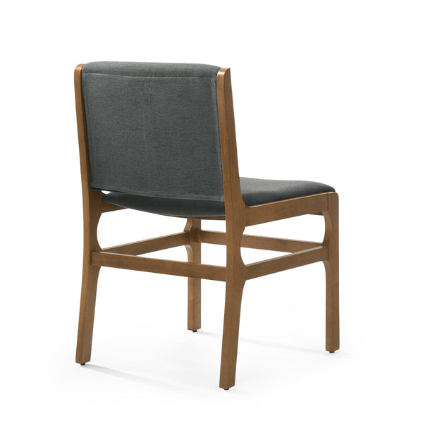 English Elm Christopher Knight Home® - DINING Chair Upholstered Rubberwood Frame Modern Contemporary Design Comfortable Seating Set Dark Gray 73421.00DGRY
