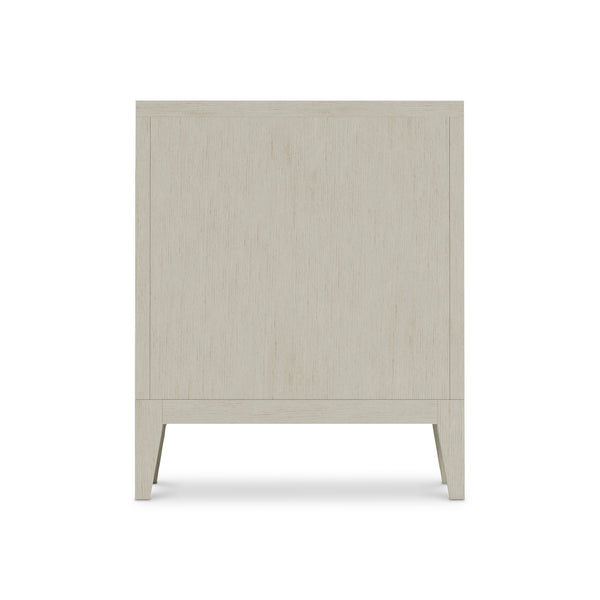 Bernhardt Bernhardt Cornelia Nightstand With 3 Soft-Close Drawers, Brushed Metal Inlays & Integrated Usb Charging Nebbia 24 W" x 19 D" x 29 H" 331228