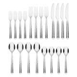 Lenox Cambridge Elsa Mirror Hammered 20-Piece Flatware Set NO COLOR METAL 329320CAMBMS12