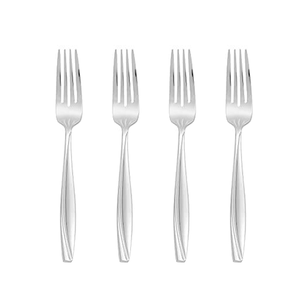 Lenox Oneida Camlynn Everyday Flatware Salad Forks, Set of 4 Metallic, STAINLESS METAL T222004A