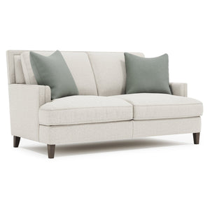 Bernhardt Bernhardt Addison Fabric Loveseat — Tailored Track Arms, Spring-Down Cushions, Tapered Portobello Legs (Made-To-Order) B1485B