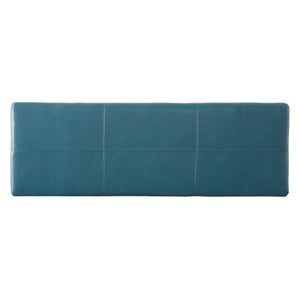 English Elm Glouster Bench Style Pu Leather Storage Ottoman with Soft Close Lid for Bedroom Teal 57742.00TEL