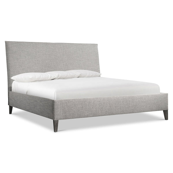 Bernhardt Bernhardt Menton King Panel Bed — Upholstered Modernist Headboard, Butterfly Flange & Sutton Feet (96) K2052