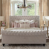 Parker House Parker Living Sleep Jackie - Crepe California King Bed Crepe 60% Polyester, 40% Linen (SW) BJAC#9500-3-CRP