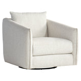 Bernhardt Demi Fabric Swivel Chair White,Cream Fabric P7902SA