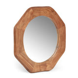 Christopher Knight Home® - Noble House - Kamin Rustic Handcrafted Acacia Wood Round Wall Mirror, Natural