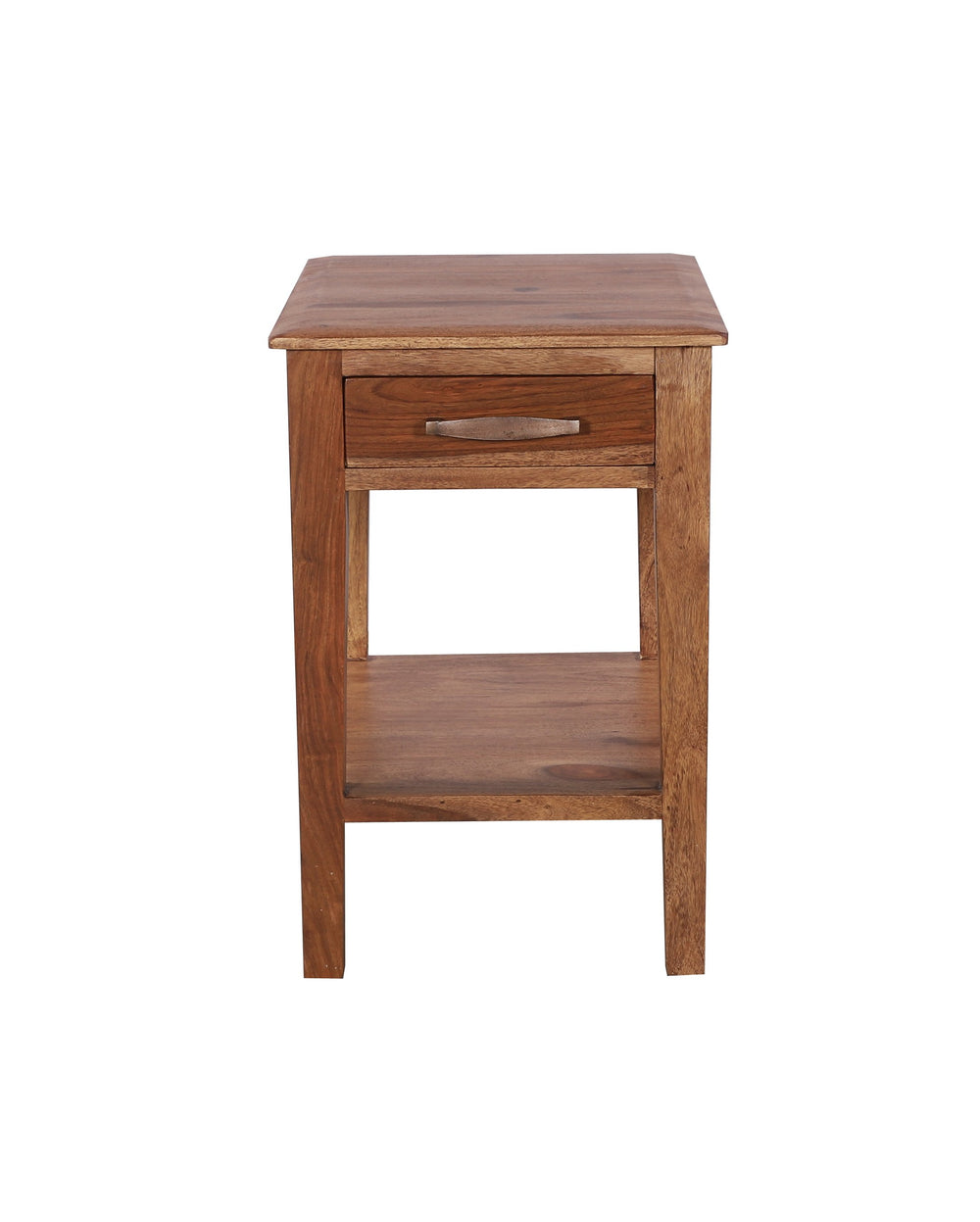 Porter Designs Porter Sonora Solid Sheesham Wood End Table – Handcrafted Beauty With Elegant Design And Durability Brown Wood 05-196-26-9740