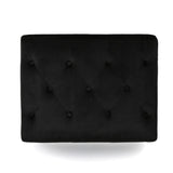 Christopher Knight Home® - Noble House - Kimiko Tufted Black Velvet Ottoman