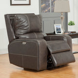 Parker House Parker Living Swift - Twilight Power Recliner Twilight Top Grain Leather with Match (X) MSWI#812PH-TWI