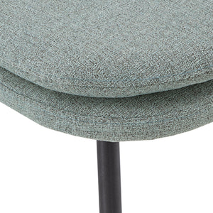 Homelegance By Top-Line Fabrizio Upholstered Dining Chairs (Set of 2) Blue MDF