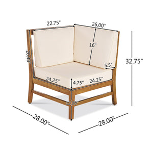 English Elm Perla Armless Accent Chair Tailored Low Profile Upholstered Seat for Living Room 58941.00CONCRM