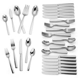 Lenox Lachlan 65-Piece Flatware Set Metallic, STAINLESS METAL 884471