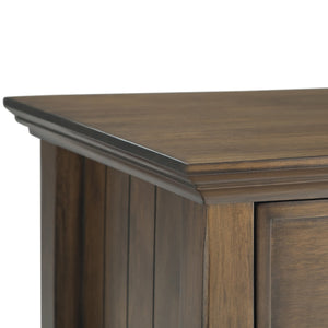 English Elm Acadian Solid Wood Nightstand with Drawer and Shelf Transitional Bedroom Side Table B136P158096