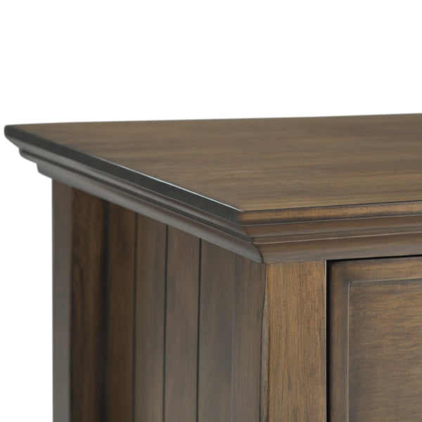 English Elm Acadian Solid Wood Nightstand with Drawer and Shelf Transitional Bedroom Side Table B136P158096