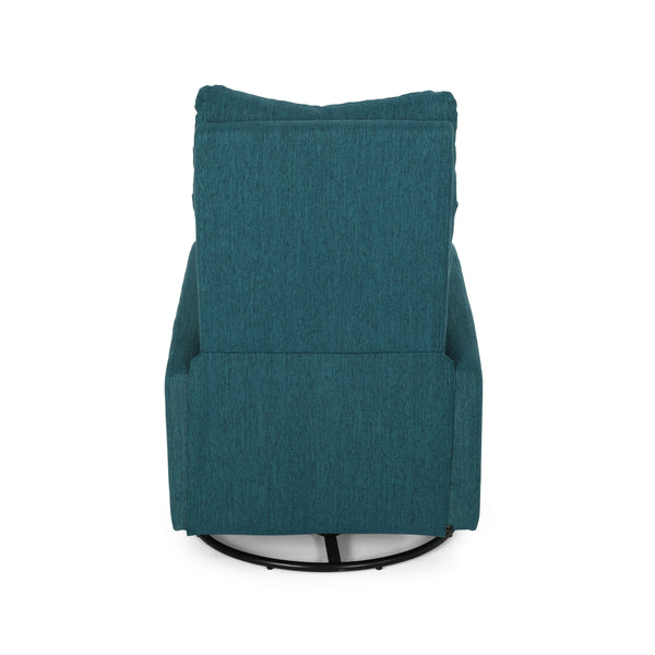 English Elm Christopher Knight Home® - Recliner Swivel Rocker with Glider Function, Push-Back Reclining Chair for Living Room & Nursery Teal 65354.00T