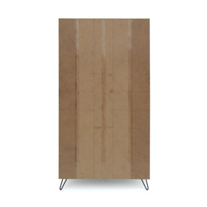 English Elm Christopher Knight Home® - MULTI Function Cabinet Grey Particleboard Tall Bookshelf with Iron Legs, Slim 40.25"W x 77"H 61169.00