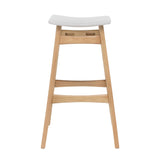 Christopher Knight Home® - Noble House - Emmaline Light Beige Fabric/ Oak Finish Bar Stool (Set Of 2)