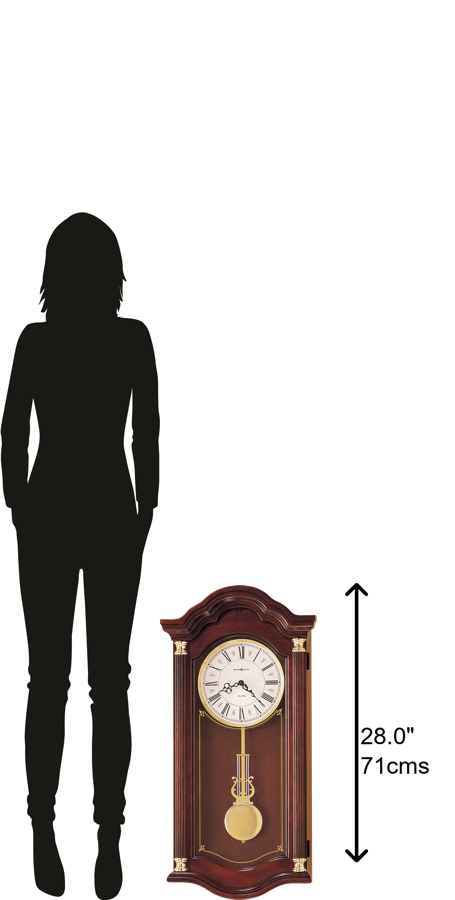 Hekman Furniture 620220 Lambourn I Wall Clock - Windsor Cherry Finish, Dual-chime Movement & Elegant Design For Home Windsor Cherry Lambourn I Wall Clock 620220