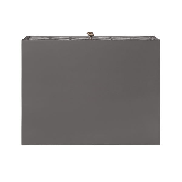 Homelegance By Top-Line Bellamy Arched Diamond Gold Metal End Table Grey Engineered Wood