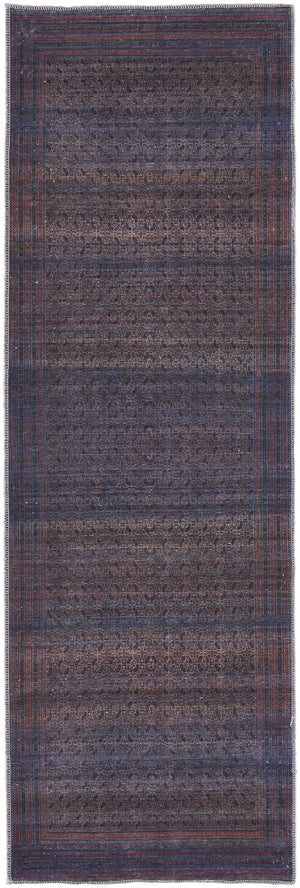 Feizy Rugs Voss Bold Transitional Rug - Vibrant Patterns And Sophisticated Polyester Chenille For Any Space Blue,Pink,Purple Polyester Vos39h8fchlmlti7a