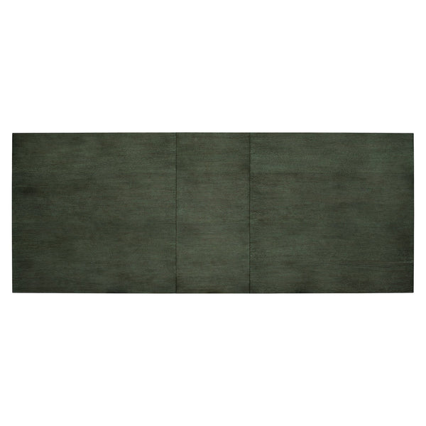 Bernhardt Bernhardt Linea 9-Piece Dining Set Cerused Charcoal — Extendable Table, Upholstered Arm & Side Chairs, Modern-Rustic Statement Piece K1932