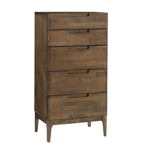 Homelegance By Top-Line Ashford Persian Walnut 5-Drawer Chest Walnut Wood