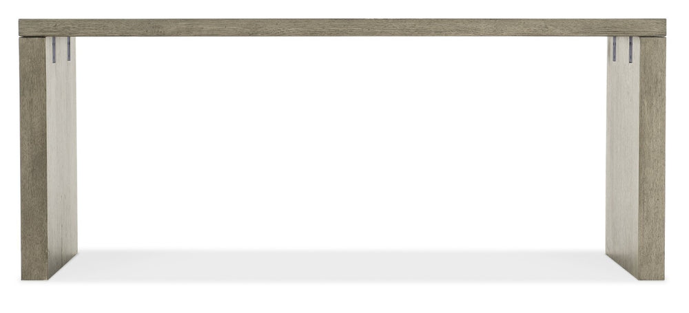 Hooker Furniture Linville Oak 72" Desk In Mink Smoked Gray — Spacious Clean-Lined Work Surface, Fully Finished Sides 6150-10903-85