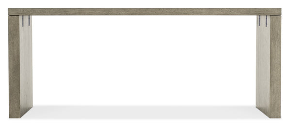 Hooker Furniture Linville Oak 72" Desk In Mink Smoked Gray — Spacious Clean-Lined Work Surface, Fully Finished Sides 6150-10903-85