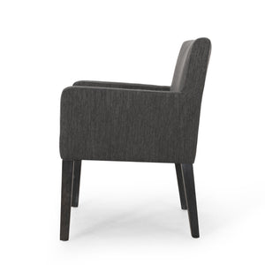 English Elm Arm Chair Upholstered Track Arm Contemporary Accent Seat for Living Room Reading Nook 69409.00CHAR