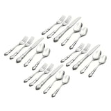 Lenox Oneida Dover 20 Piece Fine Flatware Set, Service for 4 Metallic, STAINLESS METAL 2766020AL20