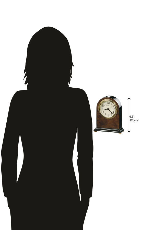 Hekman Furniture 645576 Elegant Bedford Tabletop Clock - Antique Walnut Finish, Quartz Movement & Timeless Design  Bedford Tabletop Clock 645576