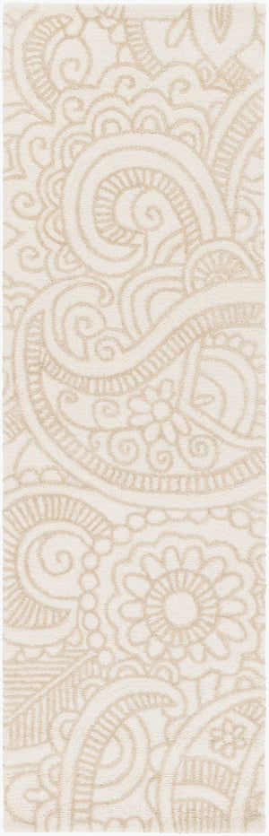 Surya Queensland Hand Hooked Wool Viscose Runner Rug for Hallways with Modern Minimalist Style QSL1000-268