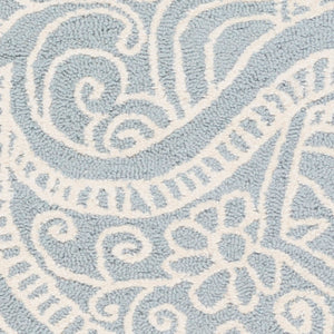 Surya Queensland Modern 2'6" X 8' Handmade Rug - Durable, Eco-friendly, Easy To Clean, Stylish Decor Piece Slate Viscose,Wool Qsl1001-268