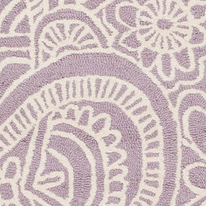 Surya Queensland Modern 2'6" X 8' Handmade Rug - Durable, Eco-friendly, Easy To Clean, Stylish Decor Piece Lilac Viscose,Wool Qsl1003-268