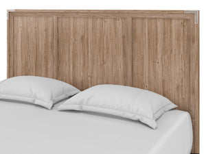 A.R.T. Furniture Passage Queen Bed In Natural Oak - Transitional Design With Framed Panel Headboard & Underbed Storage Brown Ash Solids,Knotty Oak Veneers 287125-2302