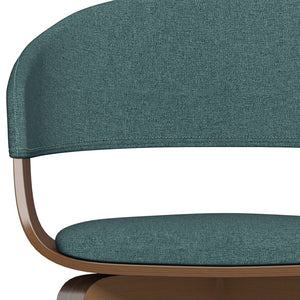 English Elm Lowell Bentwood Dining Chair In Light Turquoise Blue - Modern Mid-Century Style For Any Space B136P158840