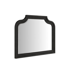 Atrium Landscape Mirror - Elegant Hand-Glazed Black Sable Frame for Timeless Reflection & Style