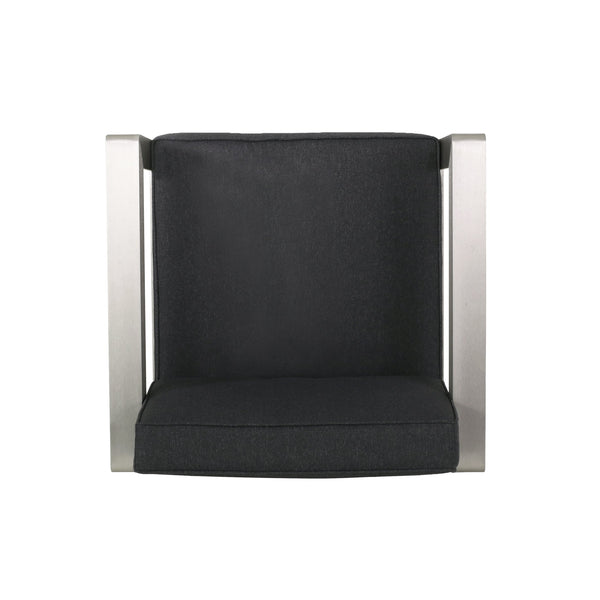 English Elm Christopher Knight Home® - AVIARA Aluminum Club Chair with Deep Seating and Low-Profile Design, Durable 400 lb Capacity, Compact Silver 64077.00SC