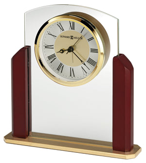 Hekman Furniture 645790 Winfield Table Clock - Elegant Glass Design With Classic Roman Numerals & Quartz Movement  Winfield Tabletop Clock 645790