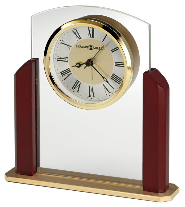 Hekman Furniture 645790 Winfield Table Clock - Elegant Glass Design With Classic Roman Numerals & Quartz Movement  Winfield Tabletop Clock 645790