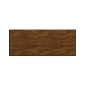 Homelegance By Top-Line Maude Wood Scroll Sofa Table Oak Veneer