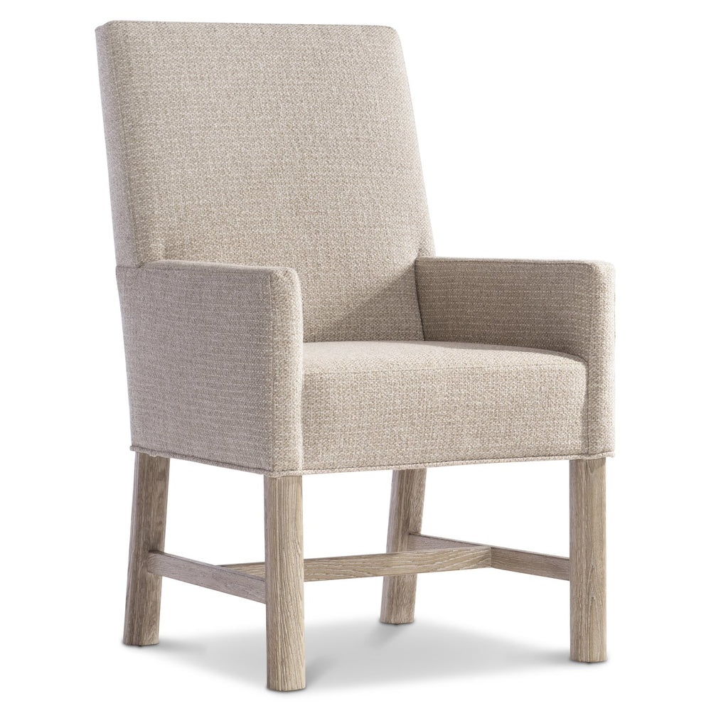 Bernhardt Bernhardt Aventura Fully Upholstered Arm Chair With Tailored Welt, Marcona Wood Legs, Durable B645 Fabric 318542