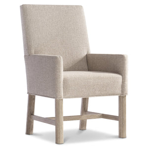 Bernhardt Bernhardt Aventura Fully Upholstered Arm Chair With Tailored Welt, Marcona Wood Legs, Durable B645 Fabric 318542