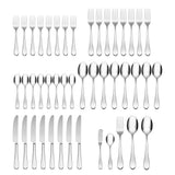 Lenox Oneida Icarus 45 Piece Everyday Flatware Set, Service for 8 Metallic, STAINLESS METAL T351045AL20