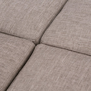 English Elm Avalon Square Storage Ottoman – Versatile Fawn Brown Coffee Table With Serving Trays & Hidden Storage B136P159743