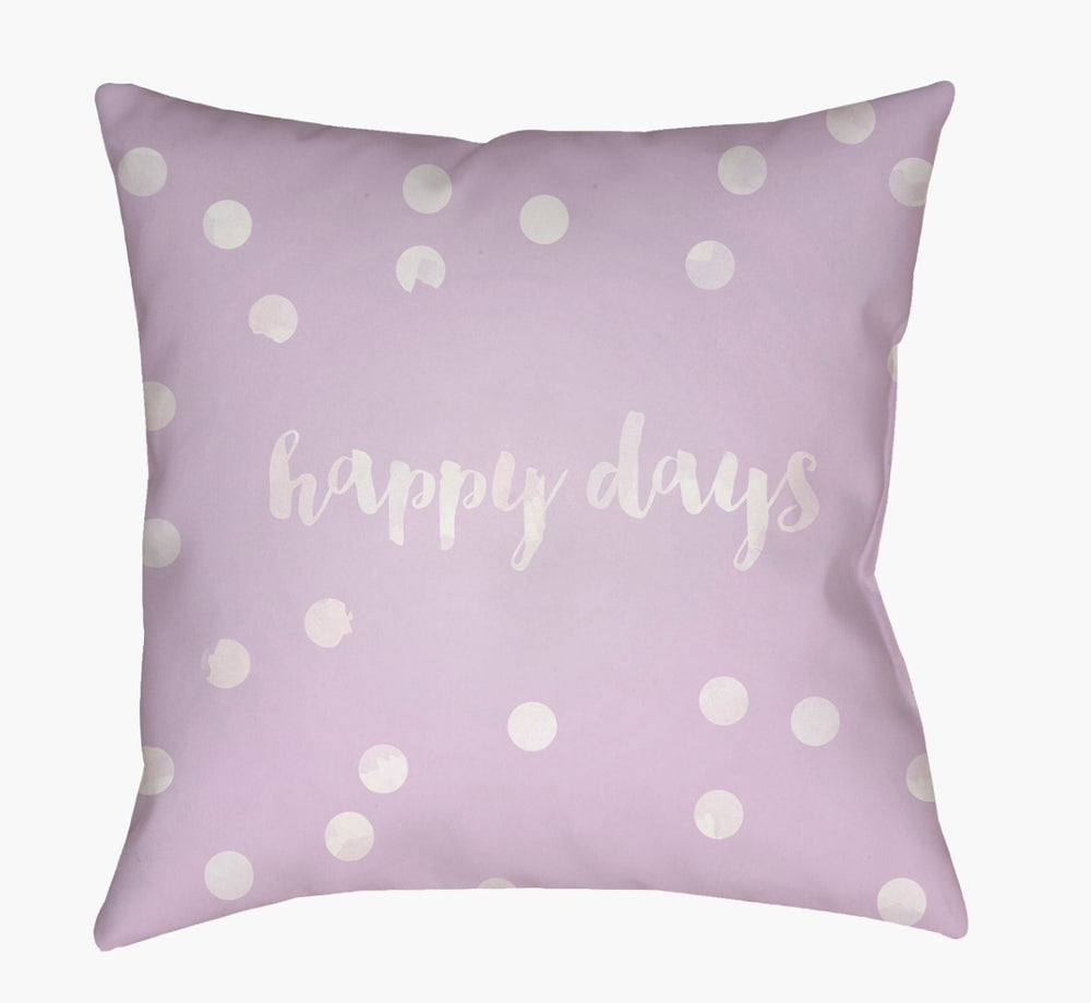 Livabliss Happy Days Woven Polyester Square Throw Pillow Textured Modern Accent for Sofa QTE039-1818